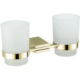 Склянка для зубних щіток VBI Neptune gold подвійна VBI-040514GL золотий