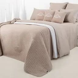 Покрывало Ideia Стиль Модерн, 240х220, бежевый с белым (8-13502 беж/білий)