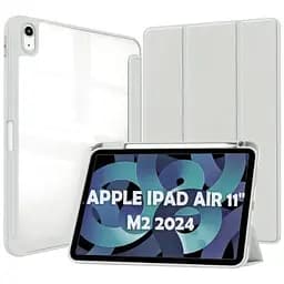 Чохол-книжка BeCover Soft Edge TPU з кріпленням Apple Pencil для Apple iPad Air 11" M2/M3 2024/2025 Gray (711705)