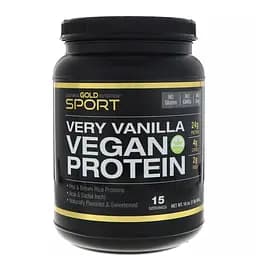 Веганський протеїн Горох & Рис California Gold Nutrition Vegan Protein 454 г