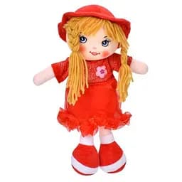 Детская игрушечная кукла Bambi YG0009(Red) 33 см, мягкая набивная, петелька