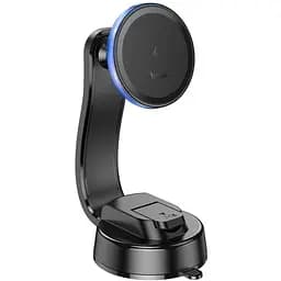 Автотримач Hoco HW25 Magnetic Ring Wireless 15W для смартфона