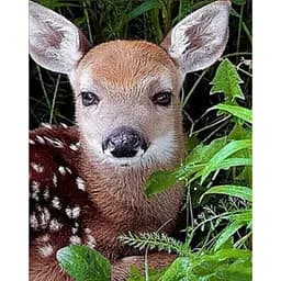 Алмазна мозаїка Дитинча косулі Strateg HEG86027 30х40 см