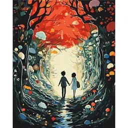 Картина по номерам Brushme Сказка для двоих 40x50 см
