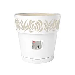 Вазон пластиковий OPERA GAIA, круглий, з автополивом, 30 см, 11,8 л (88600)