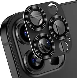Захисне скло DK для Apple iPhone 16 Pro на камеру CD Metal Armor 021403 black 2 шт. - мініатюра 5