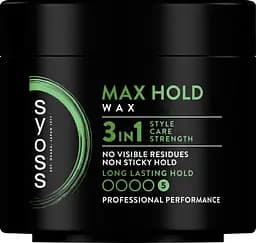 Віск для укладання волосся Syoss Max Hold Фіксація 5, 150 мл