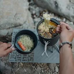 Набір посуду для кемпінгу Naturehike CNK2300CJ0002 алюміній (казанок + сковорода) 1,2 л - мініатюра 7