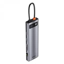Usb Hub Baseus Metal Gleam Series 11-in-1 Multifunctional Type-C Сірий (CAHub-CT0G) - мініатюра 5