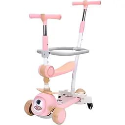 Самокат iTrike JR 3-095 5 в 1 розовый