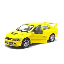 Колекційна машинка Mitsubishi Evolution VII KT5052W (Yellow) масштаб 1:42 Kinsmart