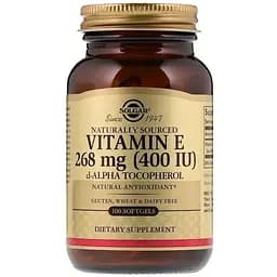 Витамин Е Solgar натуральный 268 мг 100 капсул