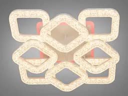 Плоска світлодіодна стельова люстра з пультом S2205/4+4WH LED 3 - мініатюра 2