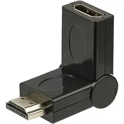 Перехідник HDMI to HDMI поворотний 180 чорний