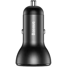 Автомобільний зарядний пристрій Baseus Digital Display 2USB 45W CCBX-B0G Grey