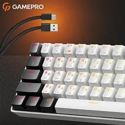 Клавіатура USB GamePro Genesis Infinity MK130BW Outemu Swithes White (MK130BW) UA - мініатюра 7