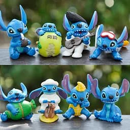 Набір фігурок Stitch Ліло та Стіч 8 шт