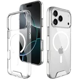 Чохол TPU Space Case with MagSafe для Apple iPhone 17 Pro (6.3) Прозорий - мініатюра 4