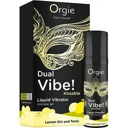 Рідкий вібратор Orgie Dual Vibe! Lemon Gin And Tonic 15 мл