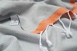 Рушник Barine Pestemal - Basak 95x165 Light Grey-Orange сірий-помаранчевий - мініатюра 3