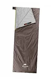 Спальник Naturehike Summer LW180 (NH21MSD09) +15°C - лівий - 190см - коричневий