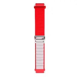 Ремінець для Samsung Galaxy Watch 3 41mm - червоно-білий Watchbands NormalCloth Wave ширина кріплення 20мм нейлоновий (W25-8WB52778031) - мініатюра 3