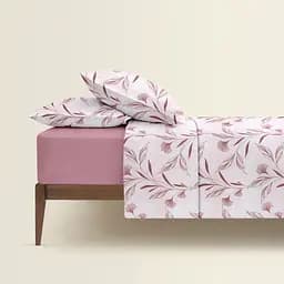 Комплект постільної білизни Cosas Pastel flowers CS3 Євро рожевий (PetalsCinnamonRose_41Lilac_200) - мініатюра 2