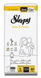 Підгузки-трусики дитячі Sleepy Extra junior 5 (11-18 кг) 40 шт. для активних дітей - мініатюра 2