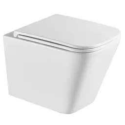 Подвесной унитаз Mixxus Premium Quadro-0301-T3 490x340x360 мм, система смыва Tornado 3.0 MP6453, Белый