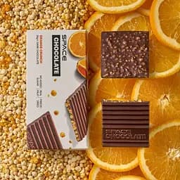 Блок темного шоколаду Spacefood Space Chocolate Orange Crunch, 10*25 грам - Апельсин - мініатюра 5