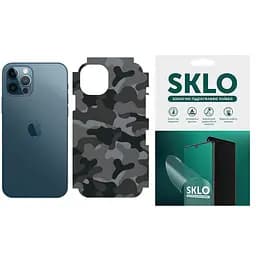 Захисна гідрогелева плівка SKLO Back тил+грани без углов Camo для Apple iPhone 14 Plus 6.7 Сірий/Army Gray