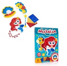 Набір для творчості "Блискуча мозаїка. Русалочка" VT4511-06 Vladi Toys, в коробці (4820234761456) - мініатюра 2