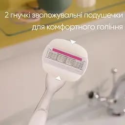 Подарунковий набір: Станок для гоління жіночий Gillette Venus Comfortglide Sugarberry Plus Olay з 2 змінними картриджами + Косметичка - мініатюра 3