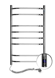 Електрична рушникосушарка Navin Блюз 480x800 Sensor ліва з таймером 10-006133-4880, Хром, Ліве, Електронний