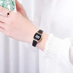Наручний годинник жіночий 1901MHGDBK Gold-Black Mesh Skmei acs0030479 - мініатюра 3