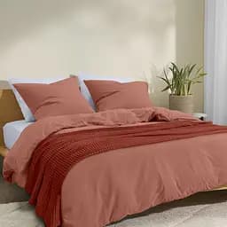 Плед-покривало Cosas Waffle Weave Cinnamon 160х230 см (Blanket_29Сinnamon_WaffleWeave_160x230) - мініатюра 3