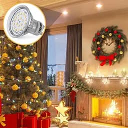 LED лампочка LEDGLE GU10 6.5w теплий білий 3000 K кут променя 120° - мініатюра 3