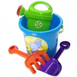 Набір пісочний №1 в сітці 013555/1 Блакитний