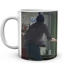 Кружка GeekLand Chainsaw Man Человек Бензопила Аки Денджи Павер CM 02.28 330 мл белая