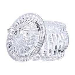 Цукорниця скляна Glass Jay з кришкою у східному стилі, strips Yiwu HP-YH-2 - мініатюра 4