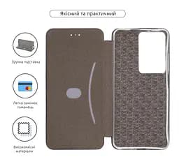 Чехол-книжка для Realme C71 4G, G-Case, черный, кожаный чехол-книга из экокожи (PU) и TPU, с магнитом, с подставкой и вместительным кардхолдером, противоударный, защита всего корпуса, ArmorStandart (ARM83912) - мініатюра 3