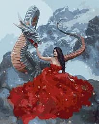 Набір для розпису по номерах Містична зустріч, 40x50 см, КНО4917