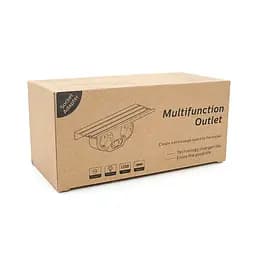 Розетка двійник Voltronic із заземленням HHT609W, USB+Type-C, 4А, зашита від перевантаження, підставка під телефон, White - мініатюра 2