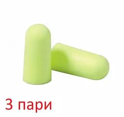 Беруші для сну 3М E.A.R. Soft Yellow Neon SNR 36 дБ 3 пары (866-02-3p)