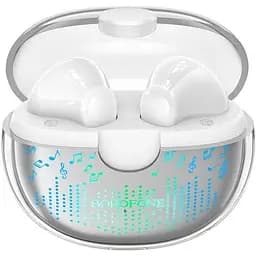 Беспроводные наушники Borofone BW15 блютуз стерео гарнитура белая