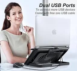 Охолоджувальна підставка для ноутбука Ice Coorel A18, 2xUSB 15.6 дюймів  - мініатюра 2