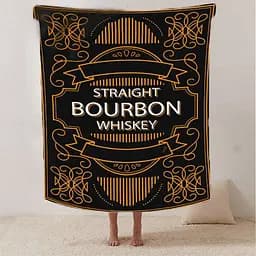 Плед плюшевий подарунковий 3D Bourbon 160х200 см