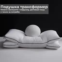 Подушка Supretto ДуоРелакс ортопедична двоярусна 68x40 см біла (90730001) - мініатюра 7