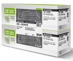 Картридж HP 44A (CF244A), Black, M15/M28, 2 x 1000 стор, ColorWay, Dual Pack (CW-H244FM)