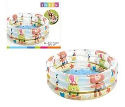 Басейн "Тваринки" 57106 NP Intex розміром: 61х22см, об'єм: 33л, вага: 0,5кг, від 1 до 3 років (6941057403090) Микс